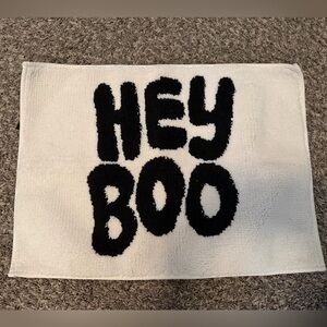 Target Black and White 'Hey Boo' Bath Mat